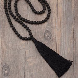 Lava Mala Prayer Bead Necklace